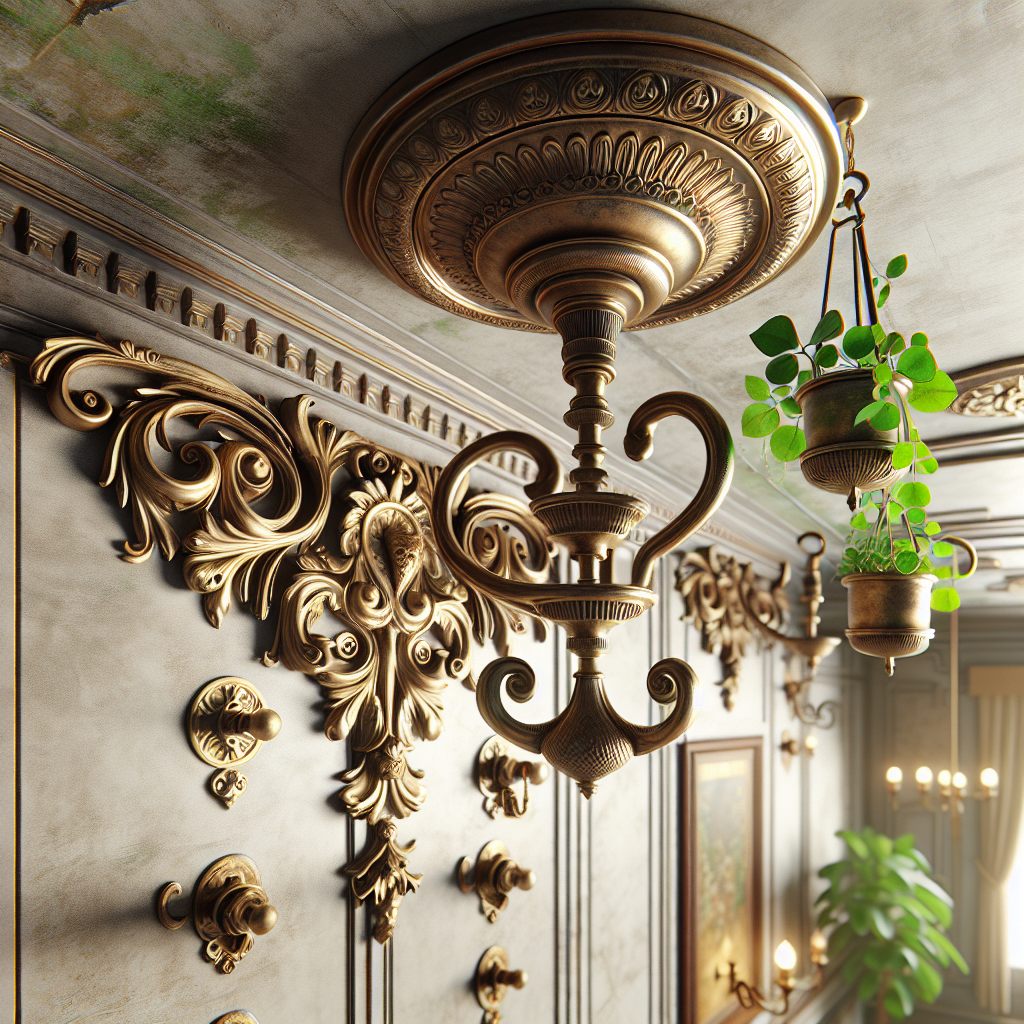 Hang History in Style: The Allure of Vintage Brass Ceiling Hooks